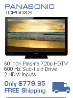 Panasonic TCP50C2 50 inch 720 Plasma TV