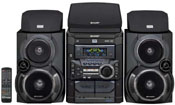Sharp cd-dvd500 mini home theater cddvd500 210 Watt Dolby Digital with 3-DVD/CD System with 5 Speakers