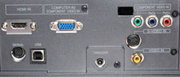 Mitsubishi HC1600  Home Theater Projector Rear Inputs