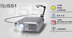 toshiba tlp551 lcd video projector